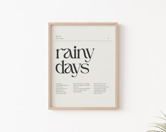 BTS V Rainy Days Lyrics, Meaning, and Song Credits