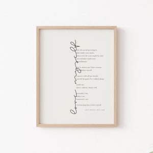 BTS Answer Love Myself Lyrics Wall Art | Printable Wall Art | KPop | Lyrics Wall Art | Wall Print | Instant Download