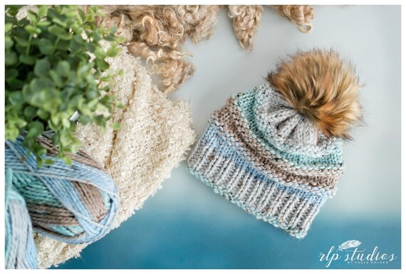 The Brooklynn Beanie - Circular Knitting Machine Pattern