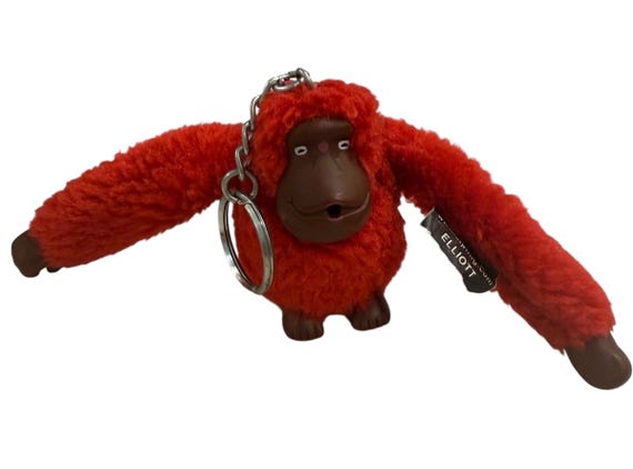 Pre-owned Kipling Large Gorilla Monkey Keychain - image 1