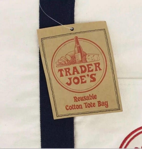 A Trader Joes Largest 22X14 Reusable Canvas Eco T… - image 2