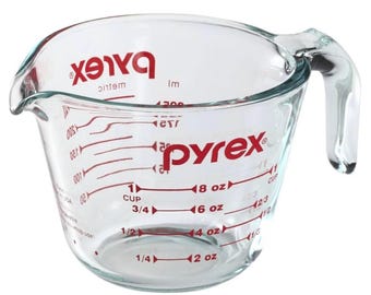 Pyrex maatbeker, 8 oz.
