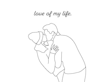 Cute Couple Drawings Etsy Canada