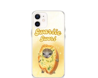 Funda transparente con el meme de Gwarlic Gworl para iPhone®