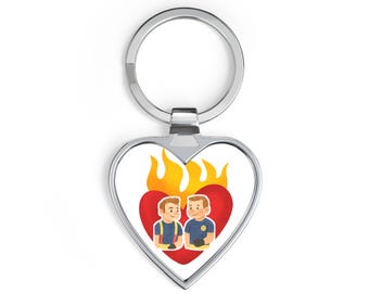 Buddie 911 Llavero de pareja / Regalo de San Valentín