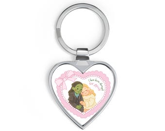 Llavero de corazón de Gelphie / Ilustración de Wicked Romance, regalo de San Valentín