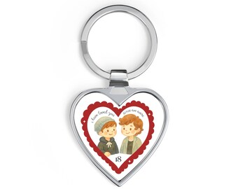 Llavero con ilustración de Larry Stylinson / Regalo para fans de One Direction