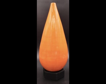 Tall Orange Vase