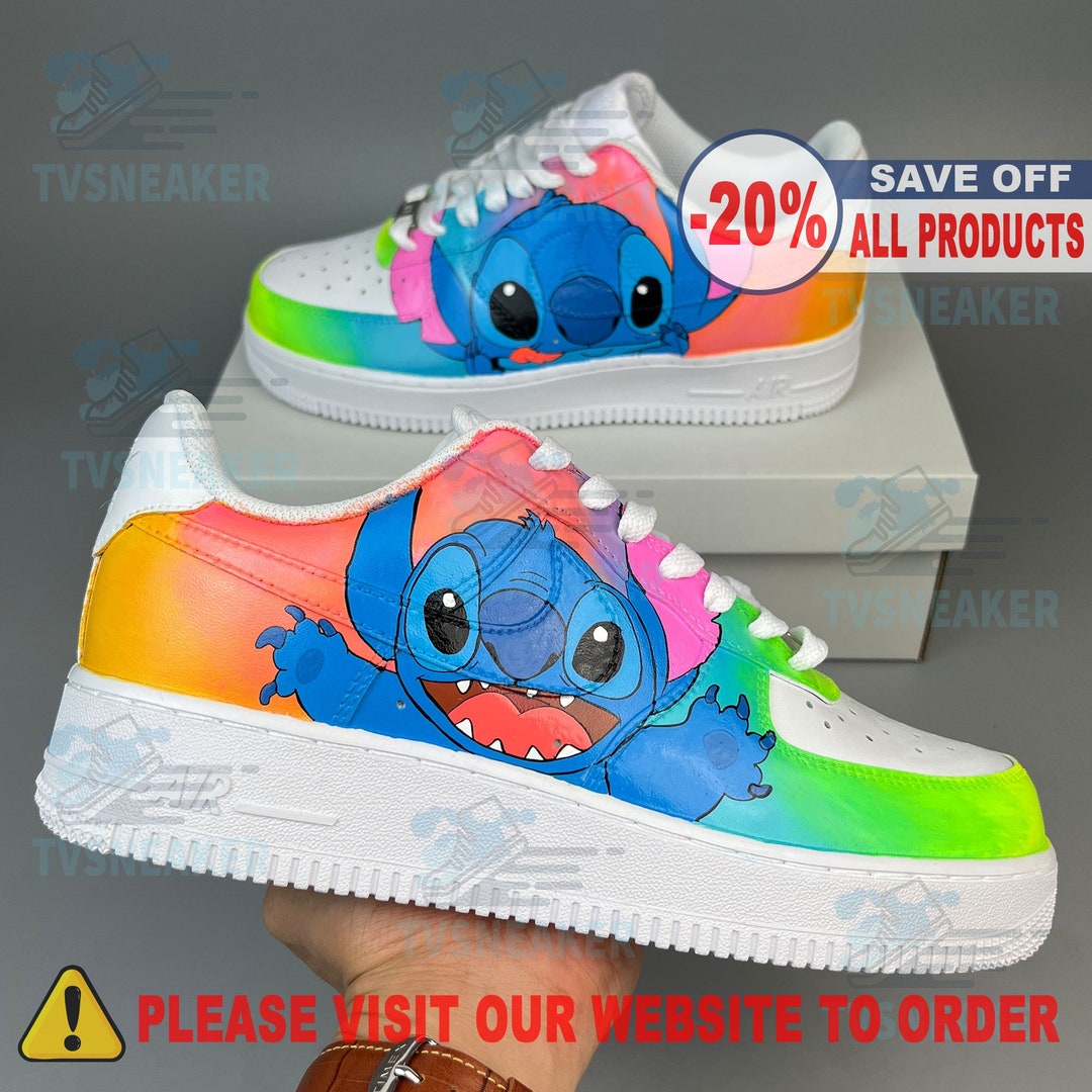 Air Force 1 Baby Stitch Paint Scarpe, scarpe da ginnastica, scarpe da