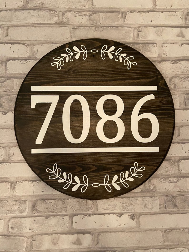 Hanging Garage Decor Porch Decor Curb Appeal Personalized Address Welcome Sign 18in Address Sign