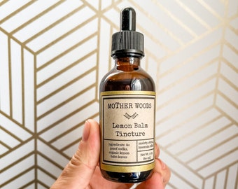 Organic Lemon Balm Tincture: Herbal Anxiety & Stress Relief