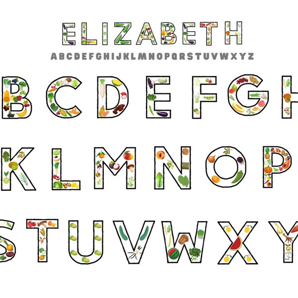 Alphabet Placemat Etsy