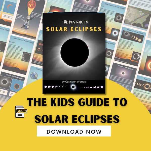 Solar Eclipse 2024, Great American Eclipse, Educational Guide, Montessori Materials, Total Eclipse, Homeschooling, Ebook PDF