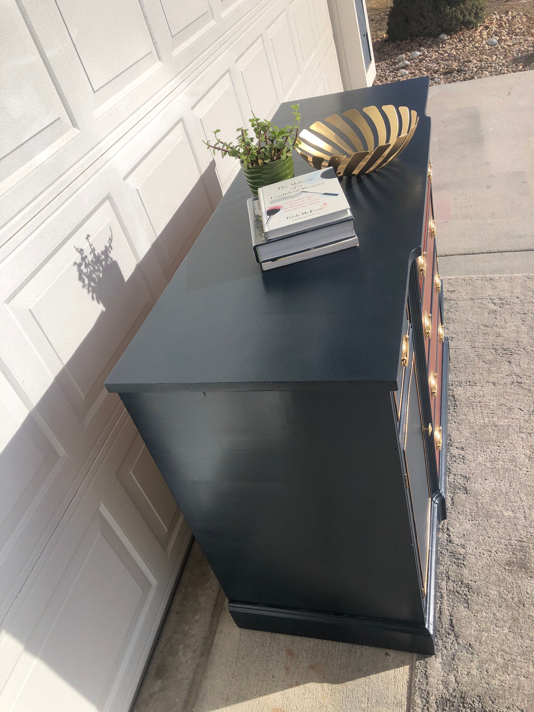 Navy Blue Buffet Sideboard Hutch China Hutch Buffett Hutch Dining Hutch