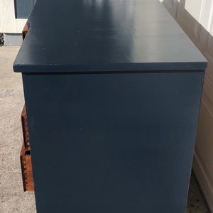 Navy Blue Buffet Sideboard Hutch China Hutch Buffett Hutch Dining Hutch ...