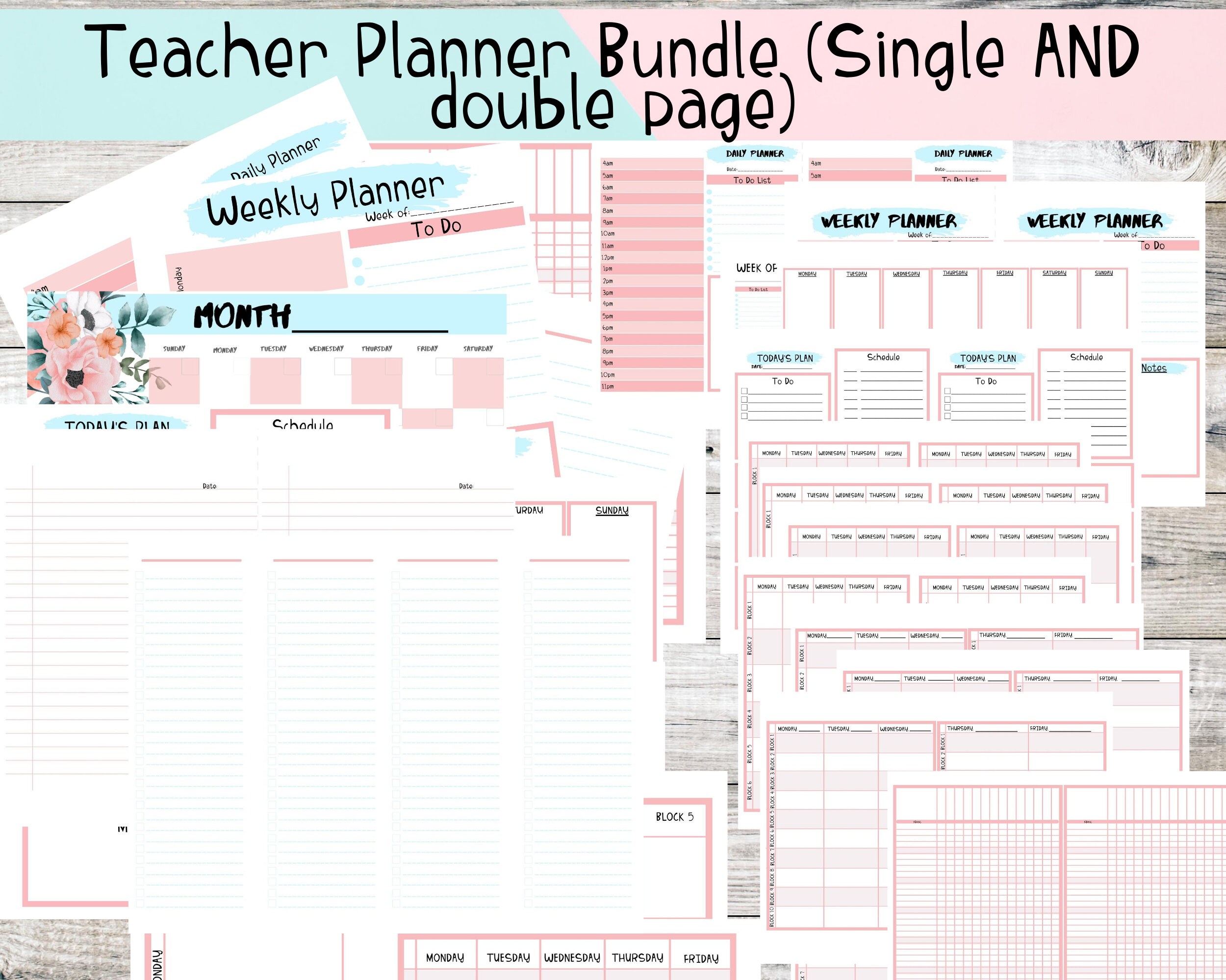 Printable Teacher Desk Planner L Instant Download L PDF - Etsy