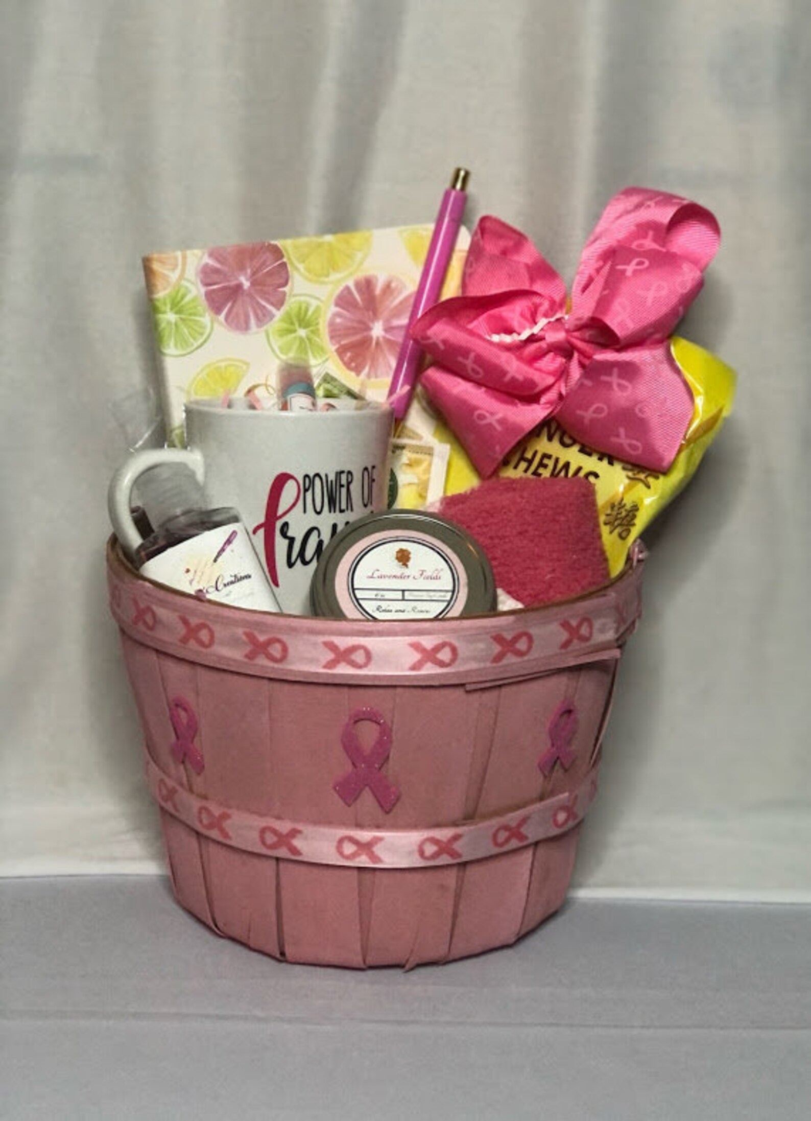 Breast Cancer Survivor Gift Basket Thinking of You Gift Etsy
