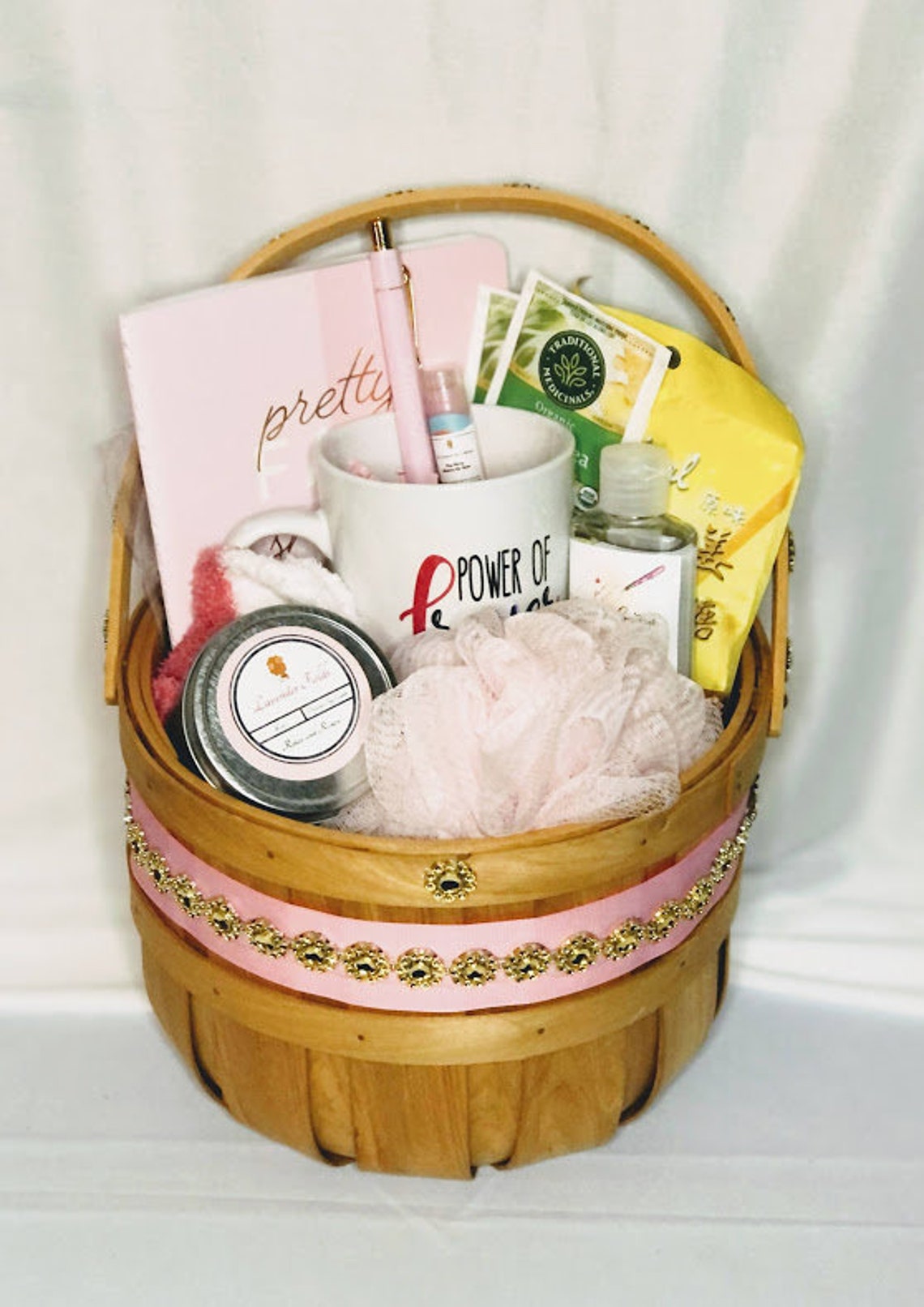Breast Cancer Survivor Gift Basket Thinking of You Gift Etsy