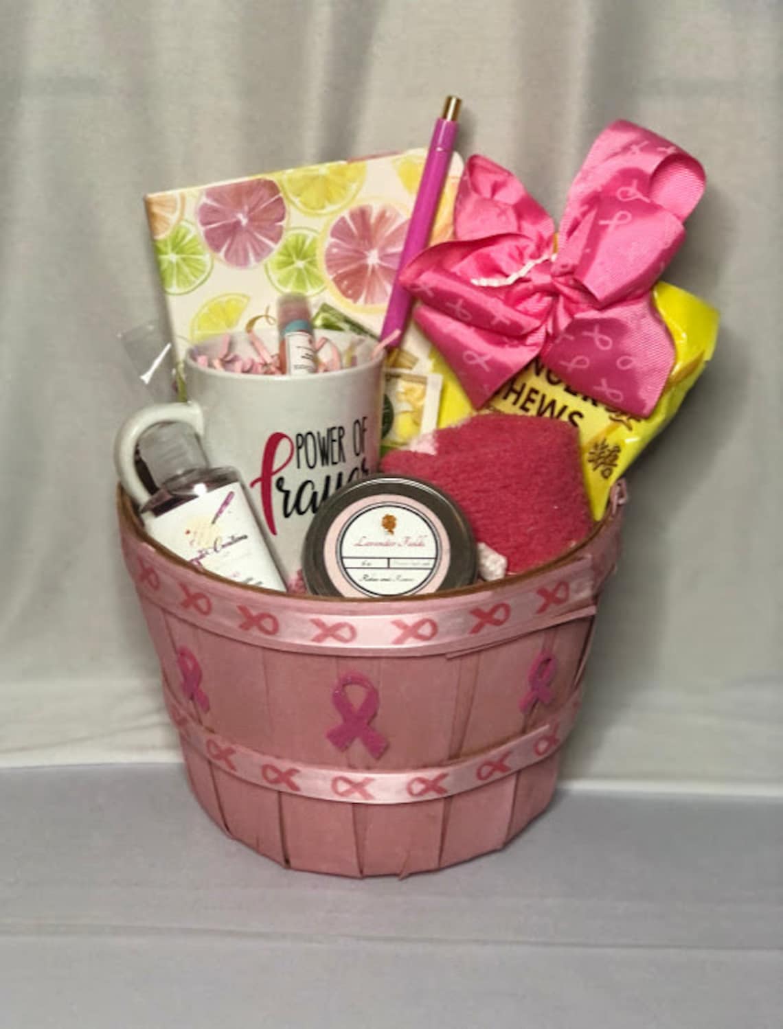 Breast Cancer Survivor Gift Basket Thinking of You Gift Etsy