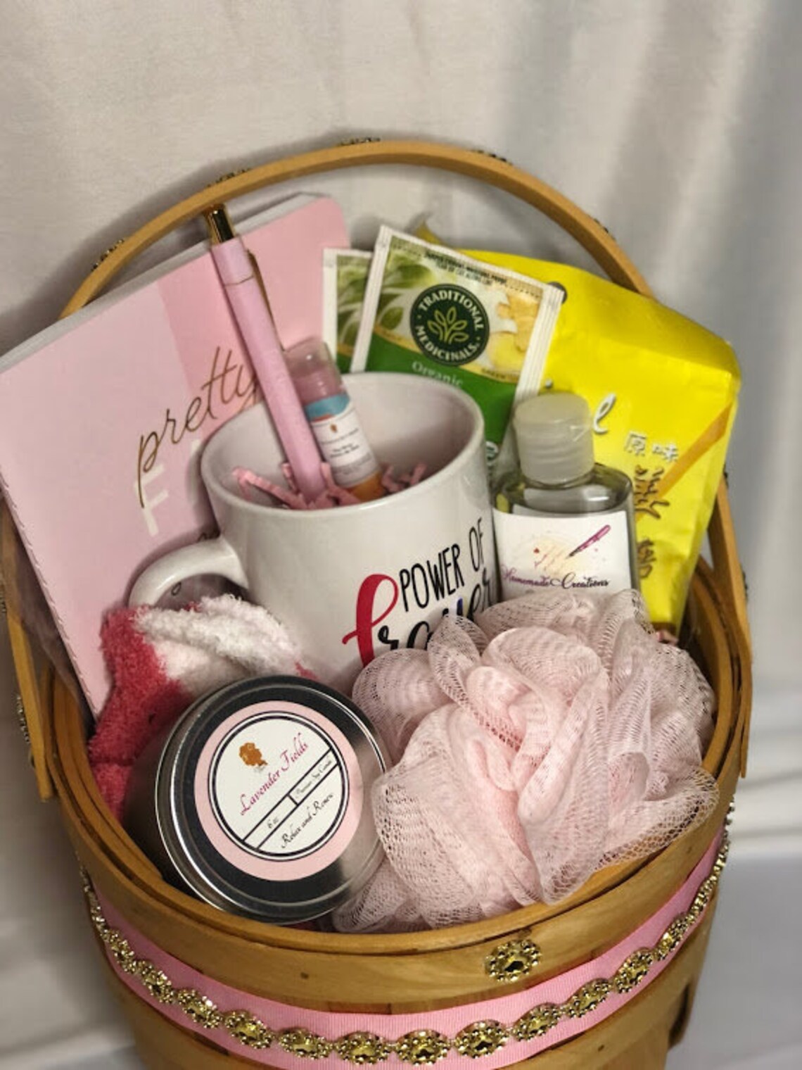 Breast Cancer Survivor Gift Basket Thinking of You Gift Etsy