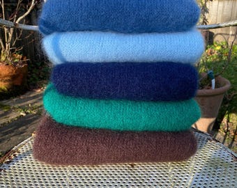 Sleeveless jumper  tank top soft cosy warm  mohair  mix  one size