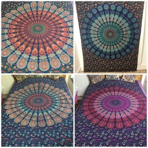 Indian mandala neptol bedspread throw wall-hanging – boho ethnic nomads wales