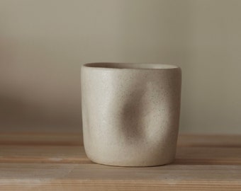 Thumb mug / Thumb cup/ Handmade ceramic mug / Pottery mug / Unique ceramic mug / Imperfect mug / Minimalist cup