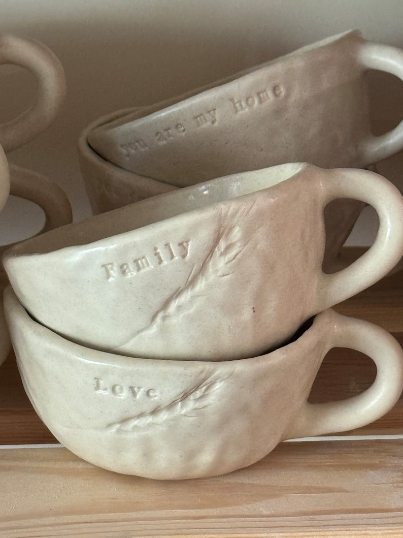 imperfect custom mug / custom mug / personalized mug / handmade mug / ceramic mug / pottery cups / pottery mug image 2