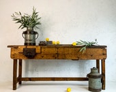 SOLD - Workbench Industrial Kitchen Island Console Desk