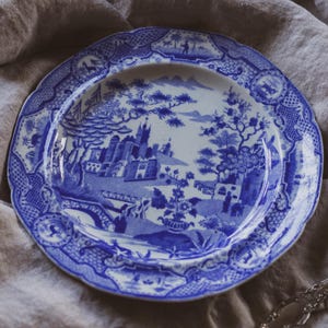 19th Century Spode Blue & White Side Plate