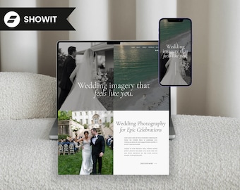 Showit Website Template for Photographers, Modern Service Based Business, Clean Portfolio