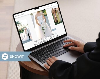 Showit Website Template with Blog Design, Modern Service Based Business, Website for Wedding Photographer