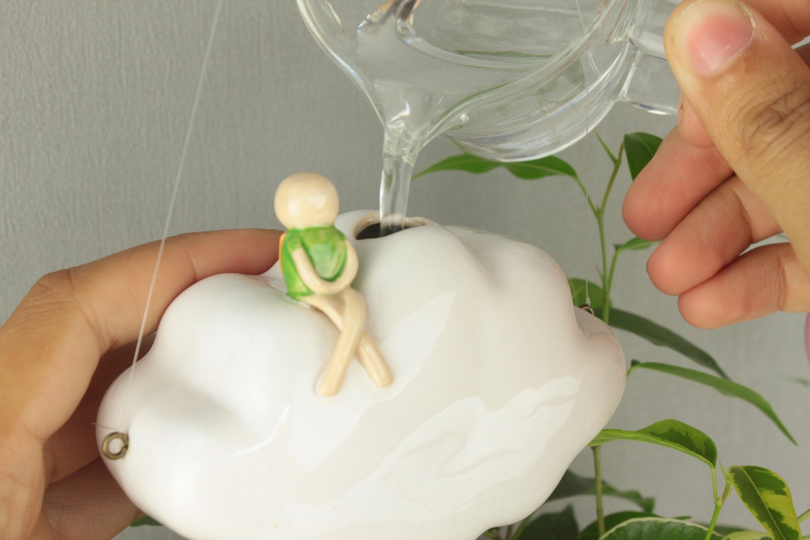 SelfWatering Cloud Automatic Watering Bulb Plant Watering Etsy