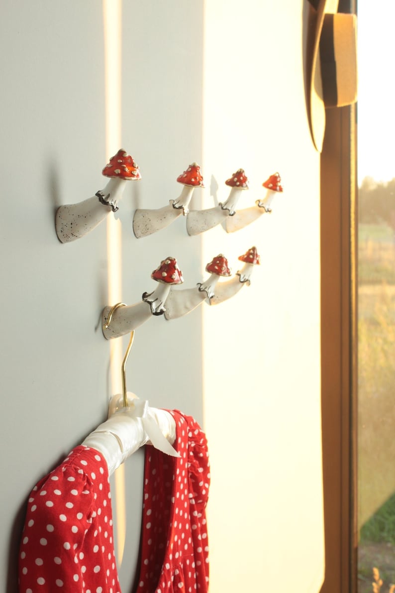 Mushroom Hook Mushroom Decor Coat Rack Towel Rack Coat Etsy
