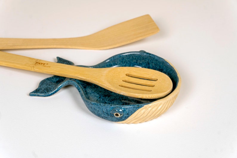 Whale spoon rest, Kitchen gift, Kitchen decor, Weird spoon rest, Fish spoon rest, Ceramic spoon rest, Handmade spoon rest, Whale decor