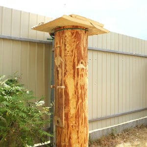 Stockbikupa för naturlig biodling, Zeidlerei Klotzbeute Klotzstülper, Insektshotell för trädgårdsdekoration, Traditionell bikupa för biodlare