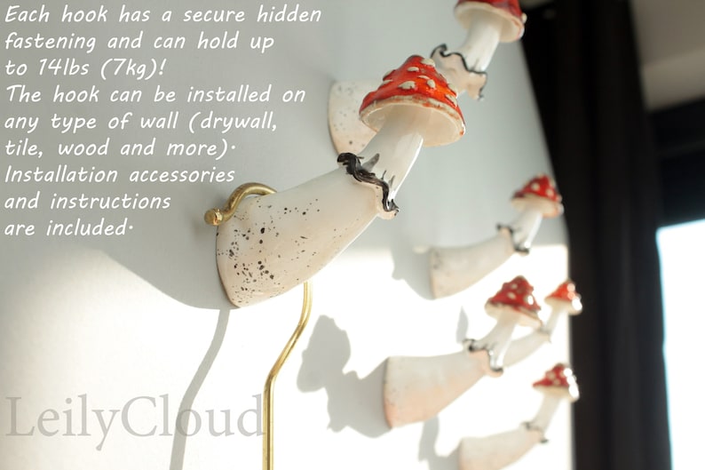 Mushroom Hook Mushroom Decor Coat Rack Towel Rack Coat Etsy