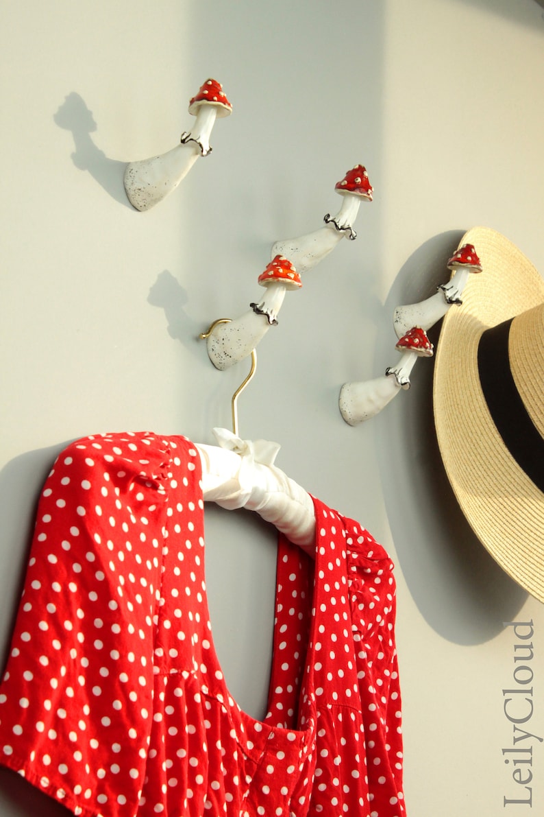 Mushroom Hook Mushroom Decor Coat Rack Towel Rack Coat Etsy