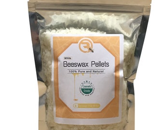 1 - 10 LB 100% Pure Natural White Beeswax Pellets Triple Filtered Cosmetic Grade for Soap Candle Marking Lotion Lip balm Skin Care Crafting