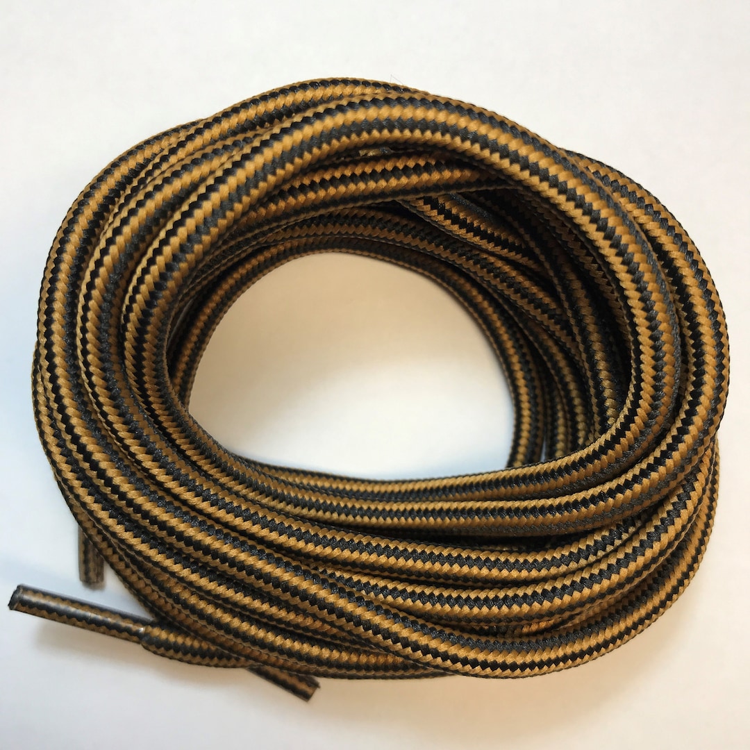 3 Pairs Heavy Duty Round Black/brown Shoelaces Boot Laces 36 39 40 45 48 52 54 55 60 63 72