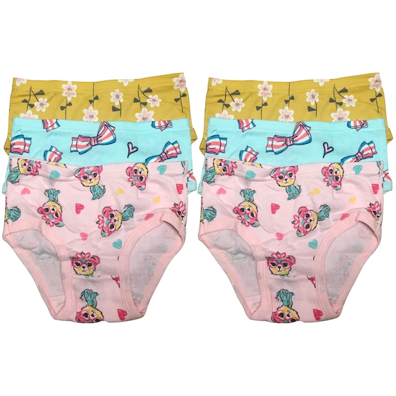 6 Packs Toddler Little Girls Cotton Underwear Briefs Kids Panties 2T 3T 4T  5T 6T 