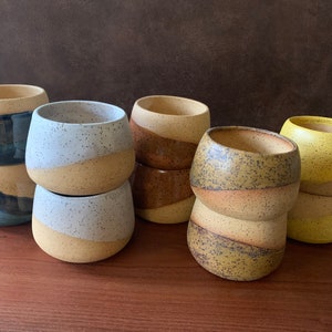 Handmade Speckled Ceramic Planter: Modern Pottery with Drainage