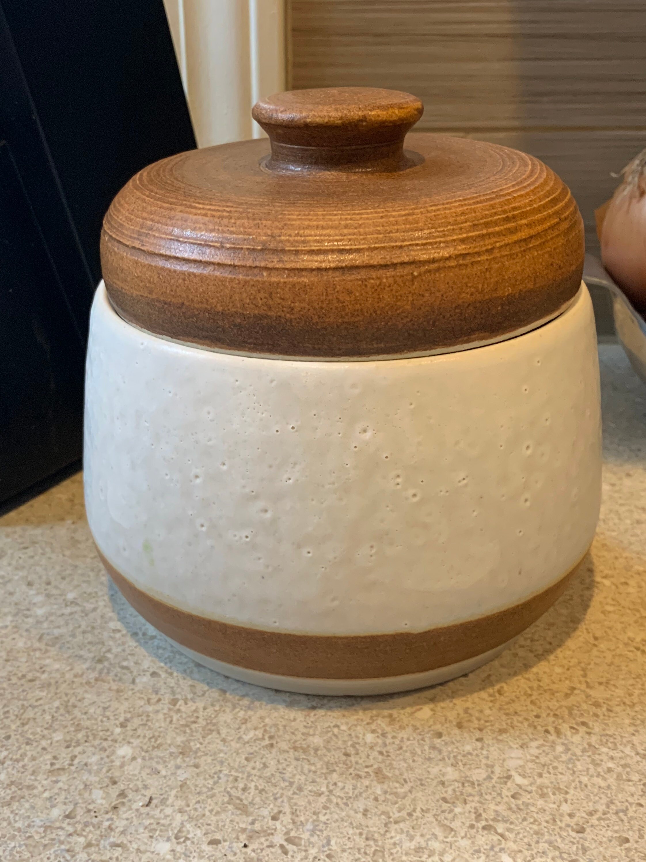 Hecho a pedido: COMPOST ALMACENAMIENTO BIN Cerámica única | Etsy