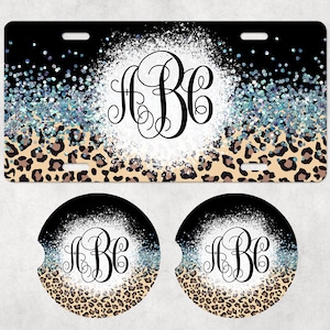 Personalized Leopad skin car coaster – Miracle Prints