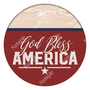 God Bless America USA Patriotic Sign - Farmhouse Wreath Sign - July 4th Sign- Wreath Supplies - Tiered Tray Sign - Patriotic Decor