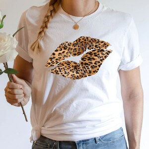 Cheetah Leopard Lips Valentine shirt, Love Shirt, Love Shirt, Funny Shirt, Valentine Sweatshirt, Valentine Tee Shirt, T-shirt, Tshirt