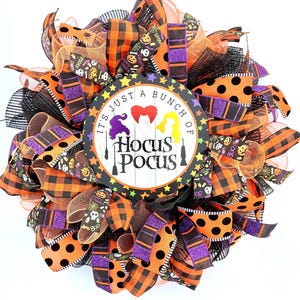 Witch Sisters Wreath or Wreath Kit, Halloween Wreath for Front Door Wreath, Halloween Wreath  Door Hanger Wreath, DIY Wreath Kit