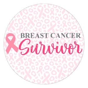 Breast Cancer Survivor - Breast Cancer Awareness Sign - Wreath Supplies - Wreath Sign - Door Hanger - Tiered Tray Sign - Wreath Center