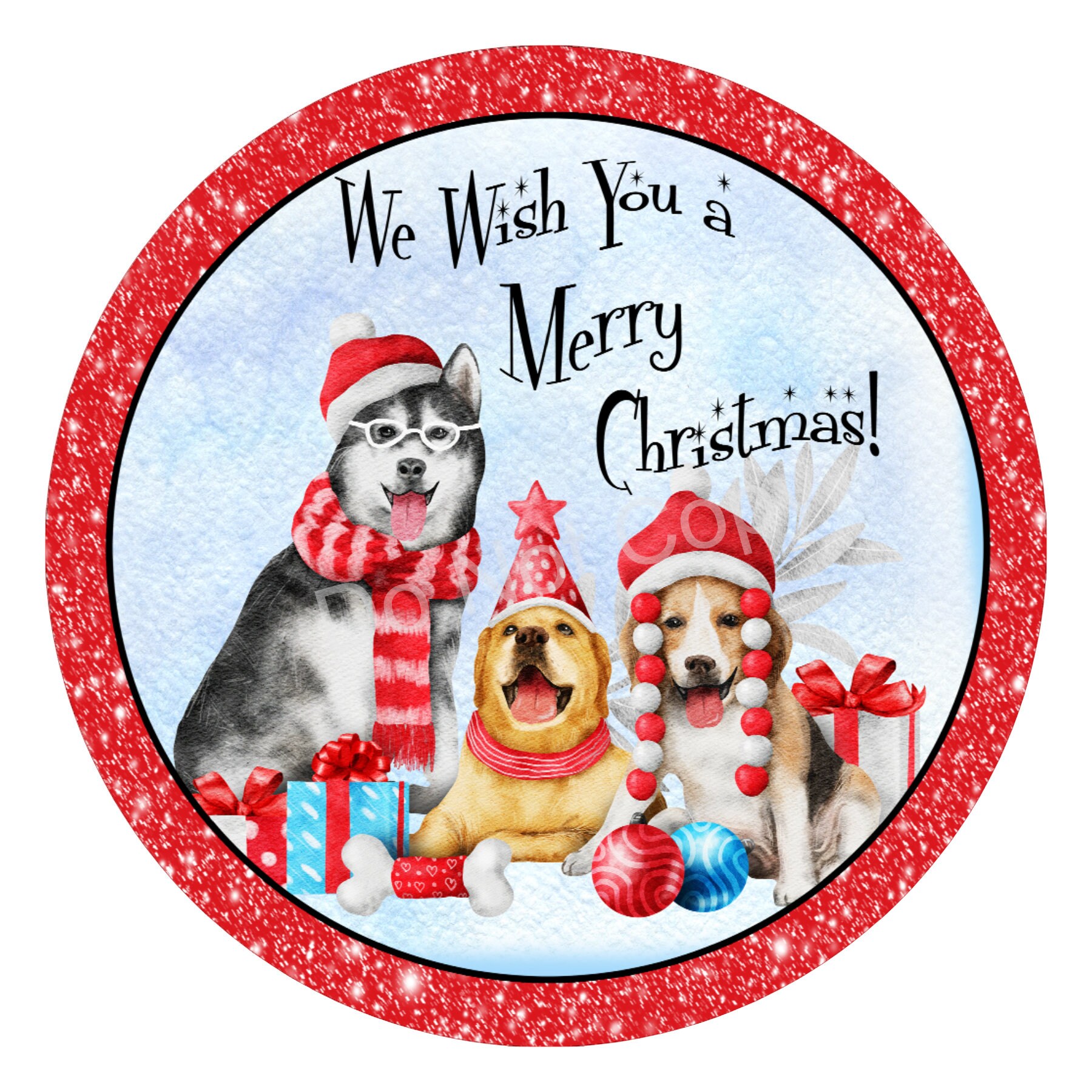 Carousel Home - Targa decorativa in legno con scritta Merry Christmas