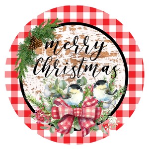 Merry Christmas Rustic Winter Christmas Sign - Christmas Decor -  Wreath Sign - Door Hanger - Tiered Tray Sign - Home Decor